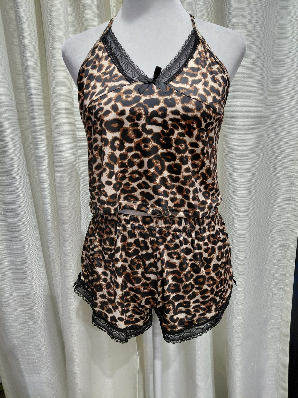 NWOT Leopard Print Cami & Short Sleep Set